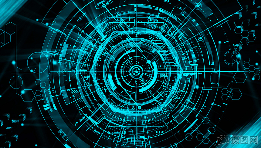 藍(lán)色科技感企業(yè)文化年會(huì)展板海報(bào)背景圖片素材-正版創(chuàng)意圖片400052407